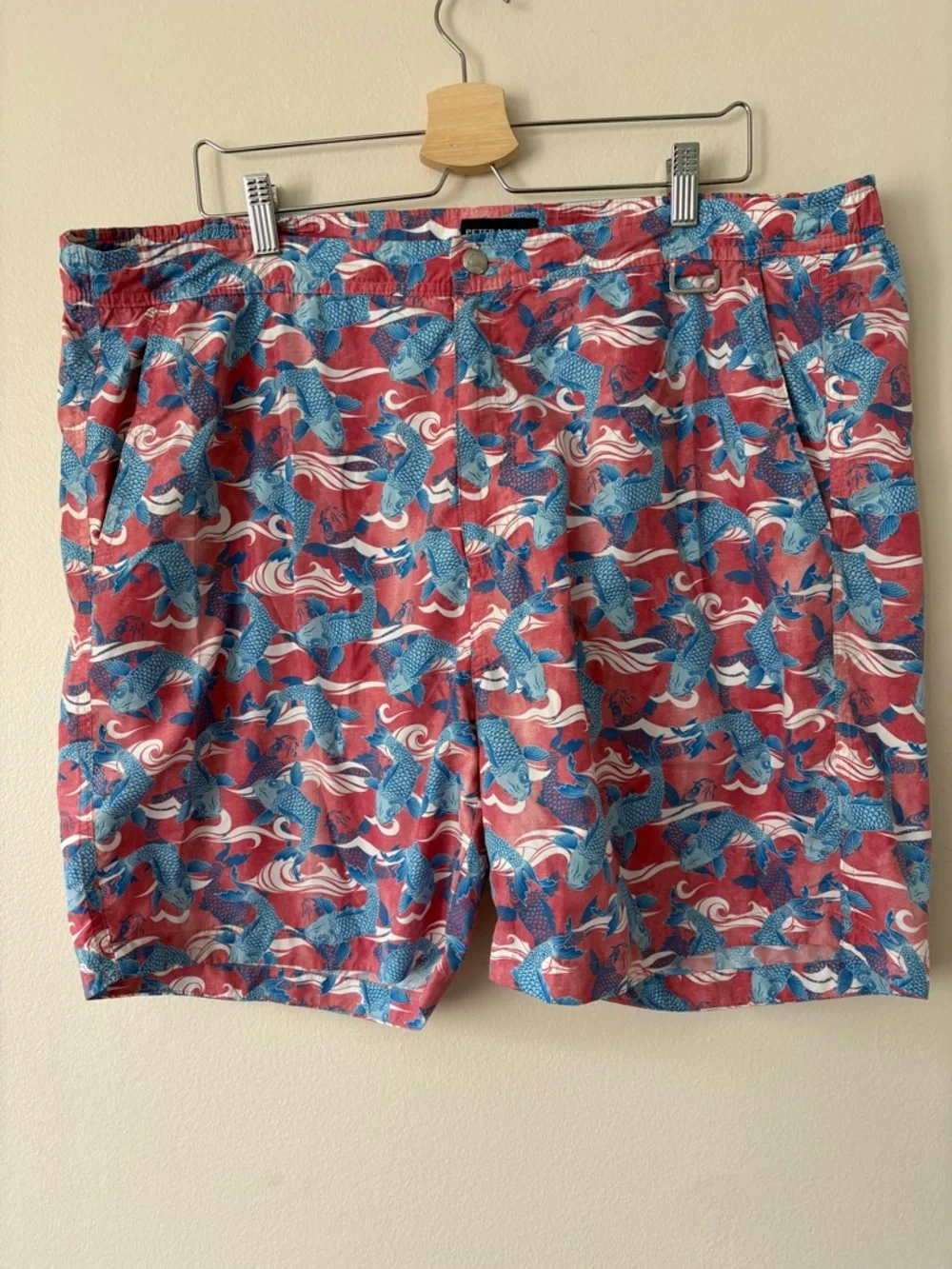 Bundle Peter Millar Swim Trunks XL Blue & Koi Print Shorts (2)